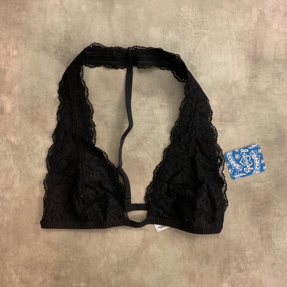 NEW Free People Black T-Strap Bra